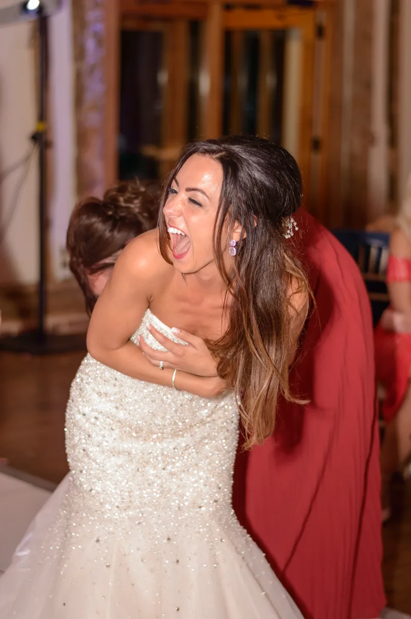 Professional wedding DJ and host preparing for a wedding reception