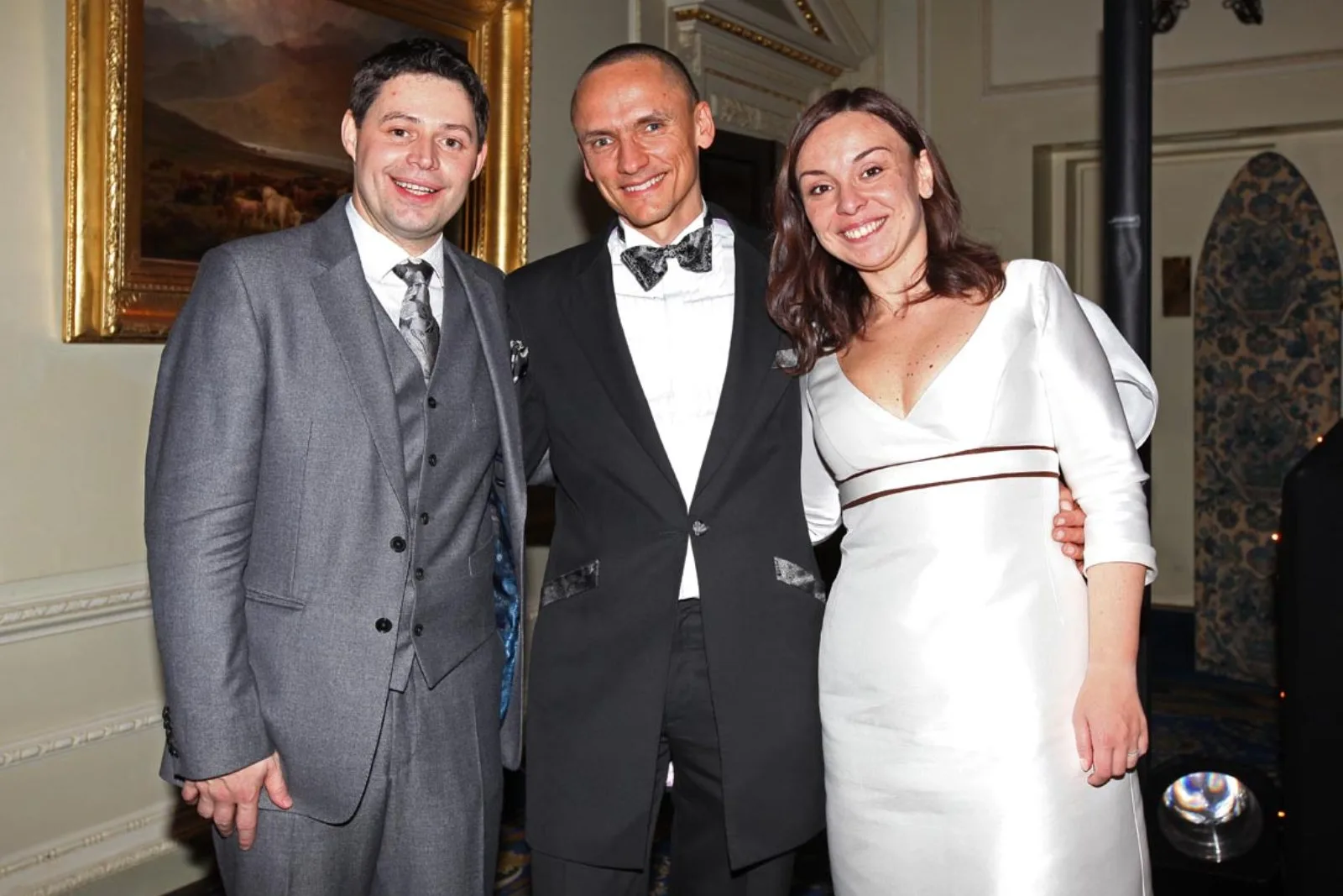 Mature couple enjoying their wedding celebration