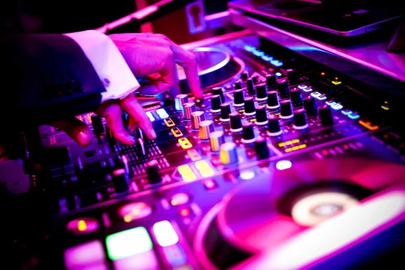 Professional wedding DJ setup and planning