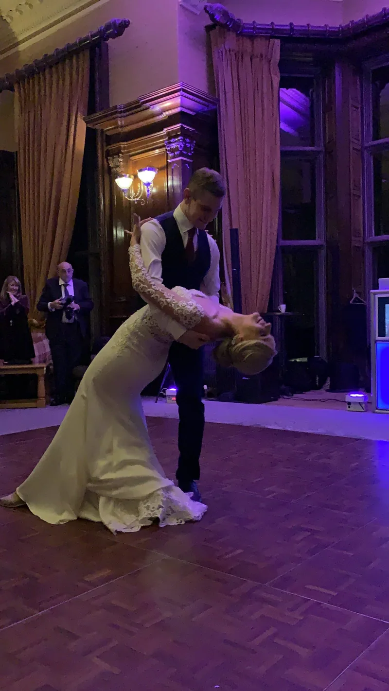 Couple sharing a special moment during their wedding celebration